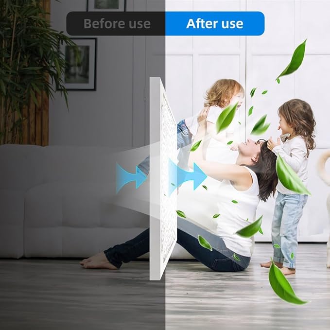 (12 Pack) 20x22x1 Furnace Air Filters, MPR 1900 & FPR 10, MERV 13 Pleated Air Filter (Actual Size: 19 3/4"x21 3/4"x3/4")