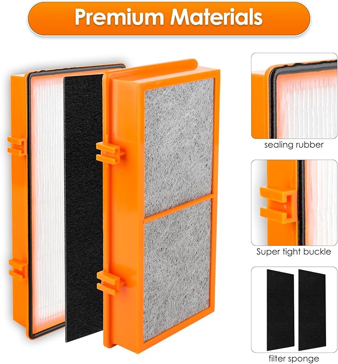 (15 Pack) AER1 Filter 5 HEPA Filters + 10 Carbon Booster Filters Compatible With Holmes AER1 Type Total Air Filter HAPE30AS-Smoke Grabber Filter, True HEPA Filter, Replacement Filter Accessories