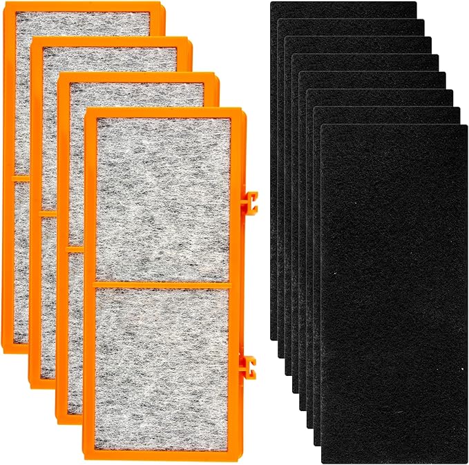 (12 Pack) AER1 Filter 4 HEPA Filters + 8 Carbon Booster Filters Compatible With Holmes AER1 Type Total Air Filter HAPE30AS-Smoke Grabber Filter, True HEPA Filter, Replacement Filter Accessories